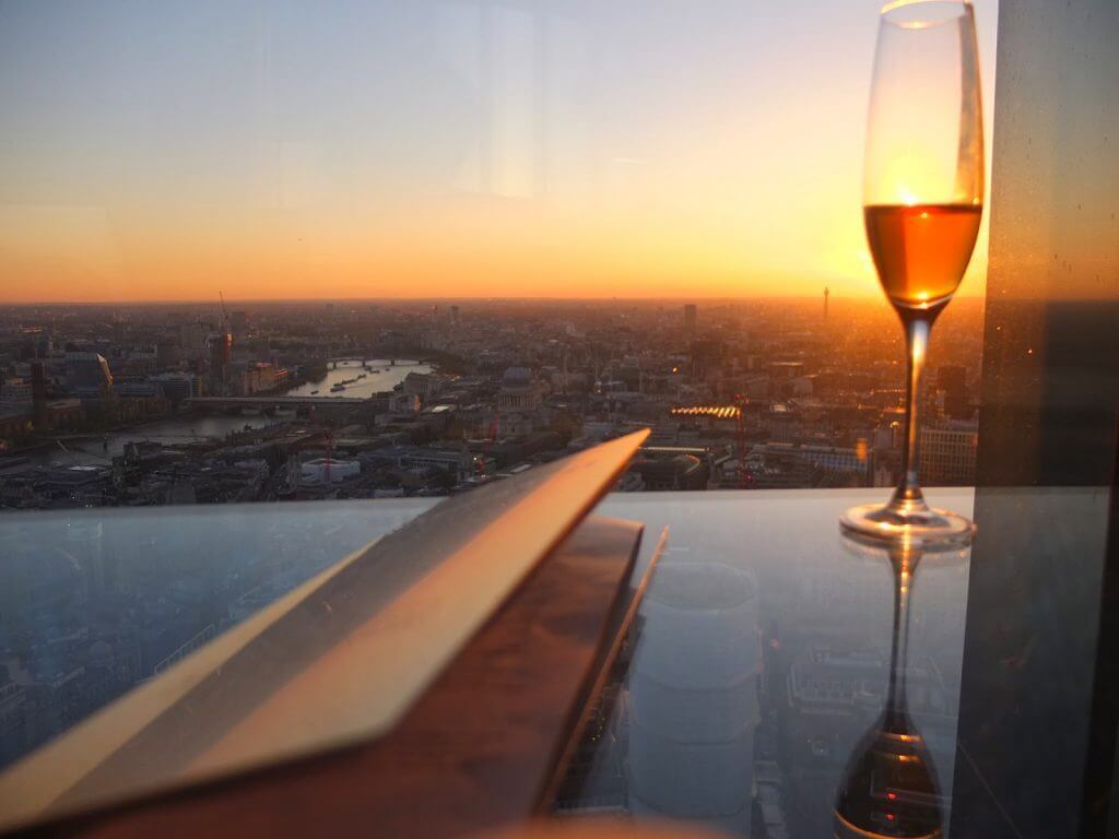 Sunset drinks and city views at Vertigo 42 London | Where's Mollie? A Travel and Adventure Lifestyle Blog