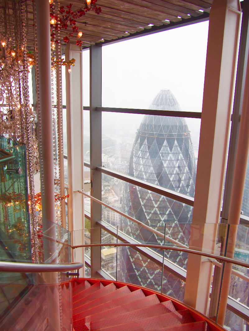 Breakfast at Duck and Waffle, Bishopsgate, London