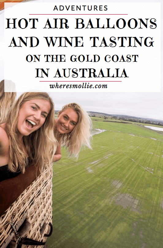 Hot Air Balloons and wine tasting on the gold coast, australia. the ultimate girls day out | where's Mollie A UK Travel and Adventure Lifestyle Blog