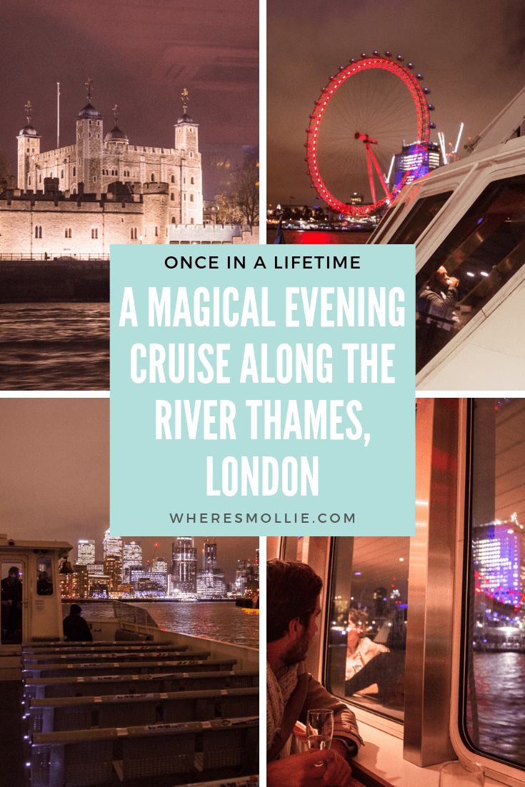 A magical evening cruise along the River Thames, London