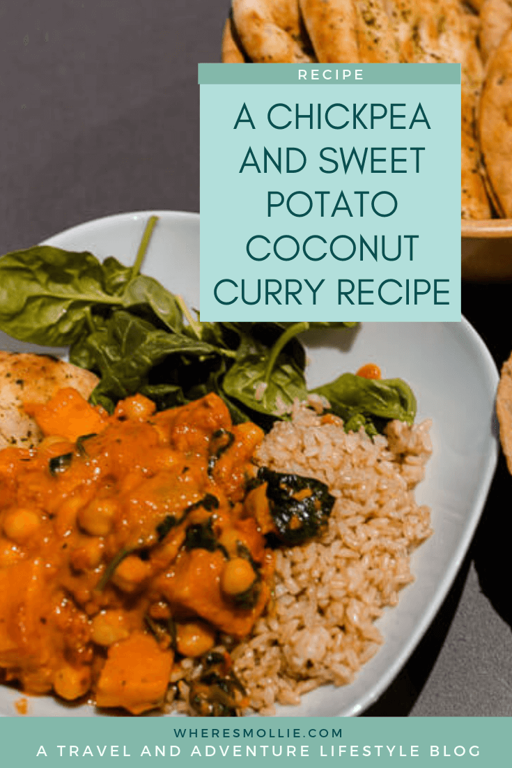 A chickpea and sweet potato coconut curry recipe