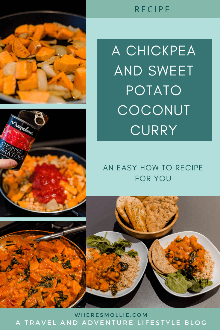 A chickpea and sweet potato coconut curry recipe