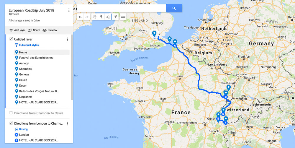 PLANNING A FRENCH AND SWISS MOUNTAIN ROAD TRIP