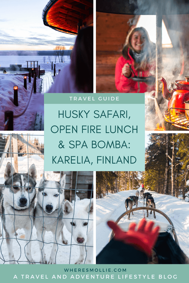 4 days in Finland: Husky safari with an open fire lunch and Spa Bomba