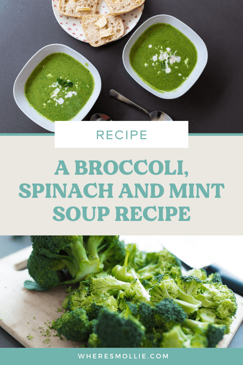 Recipe: Broccoli, spinach and mint soup