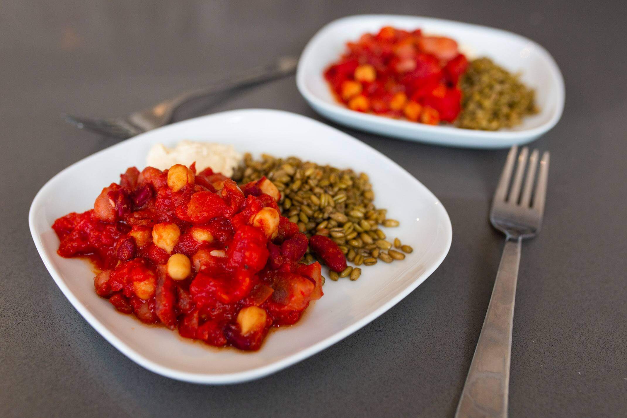 A quick cajun chickpea and tomato dish recipe