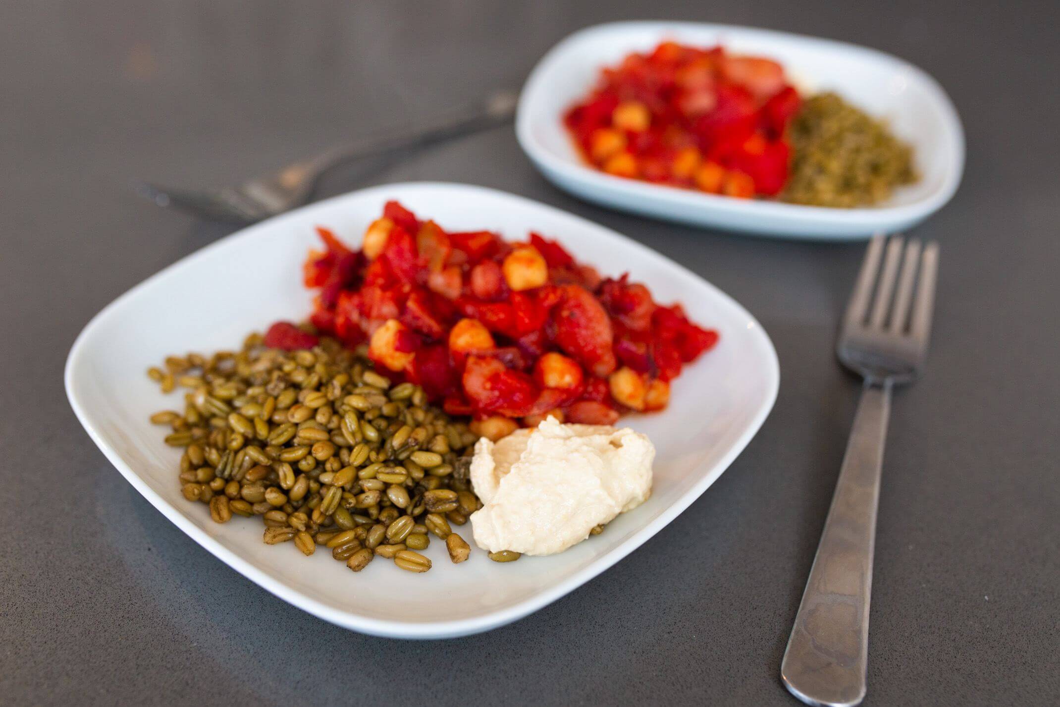 A quick cajun chickpea and tomato dish recipe