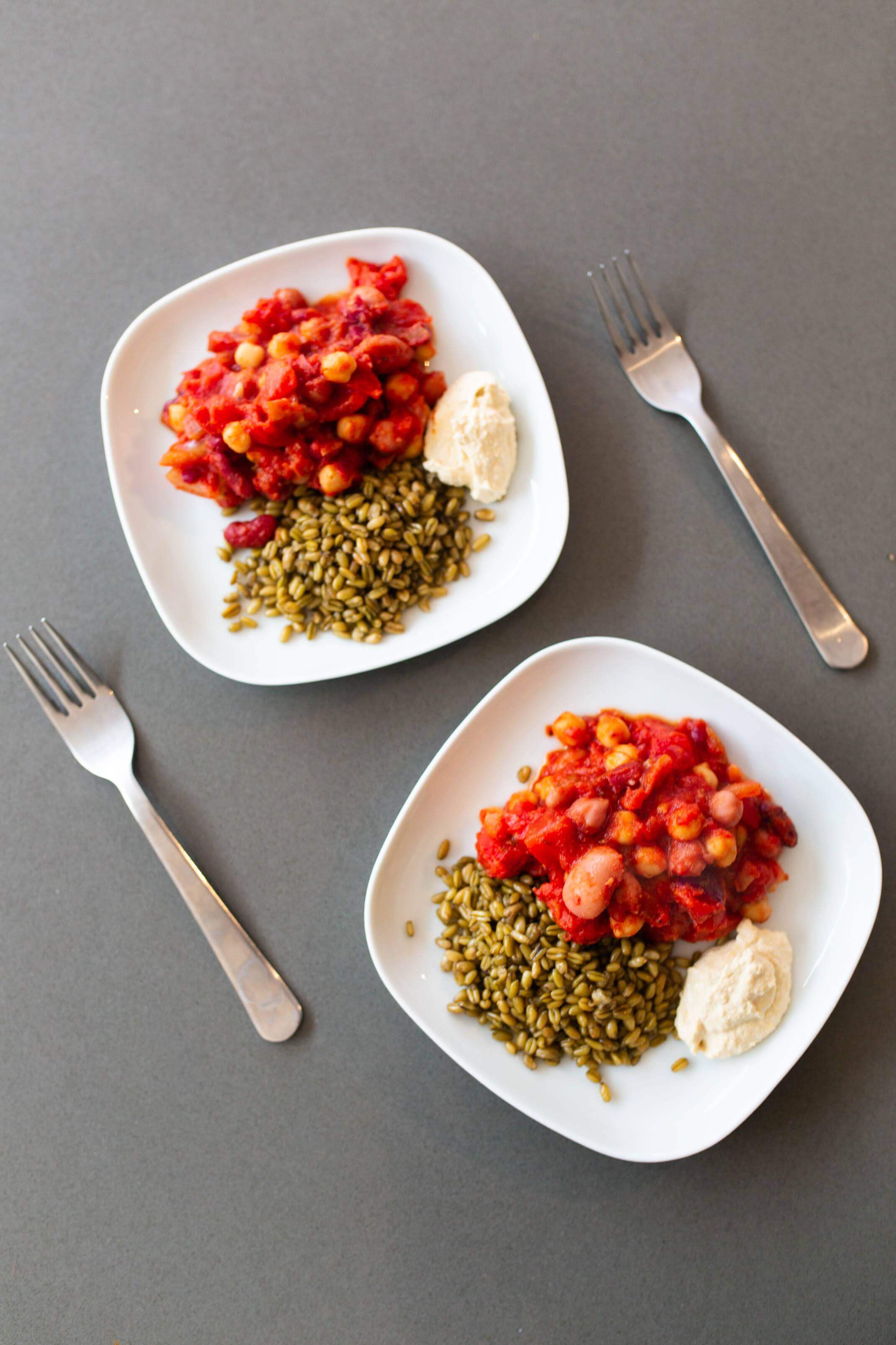 A quick cajun chickpea and tomato dish recipe