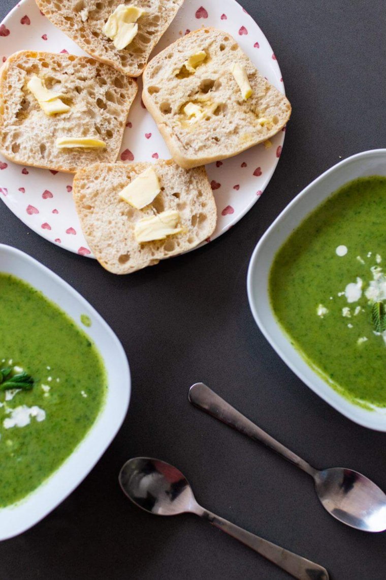 Recipe: Broccoli, spinach and mint soup