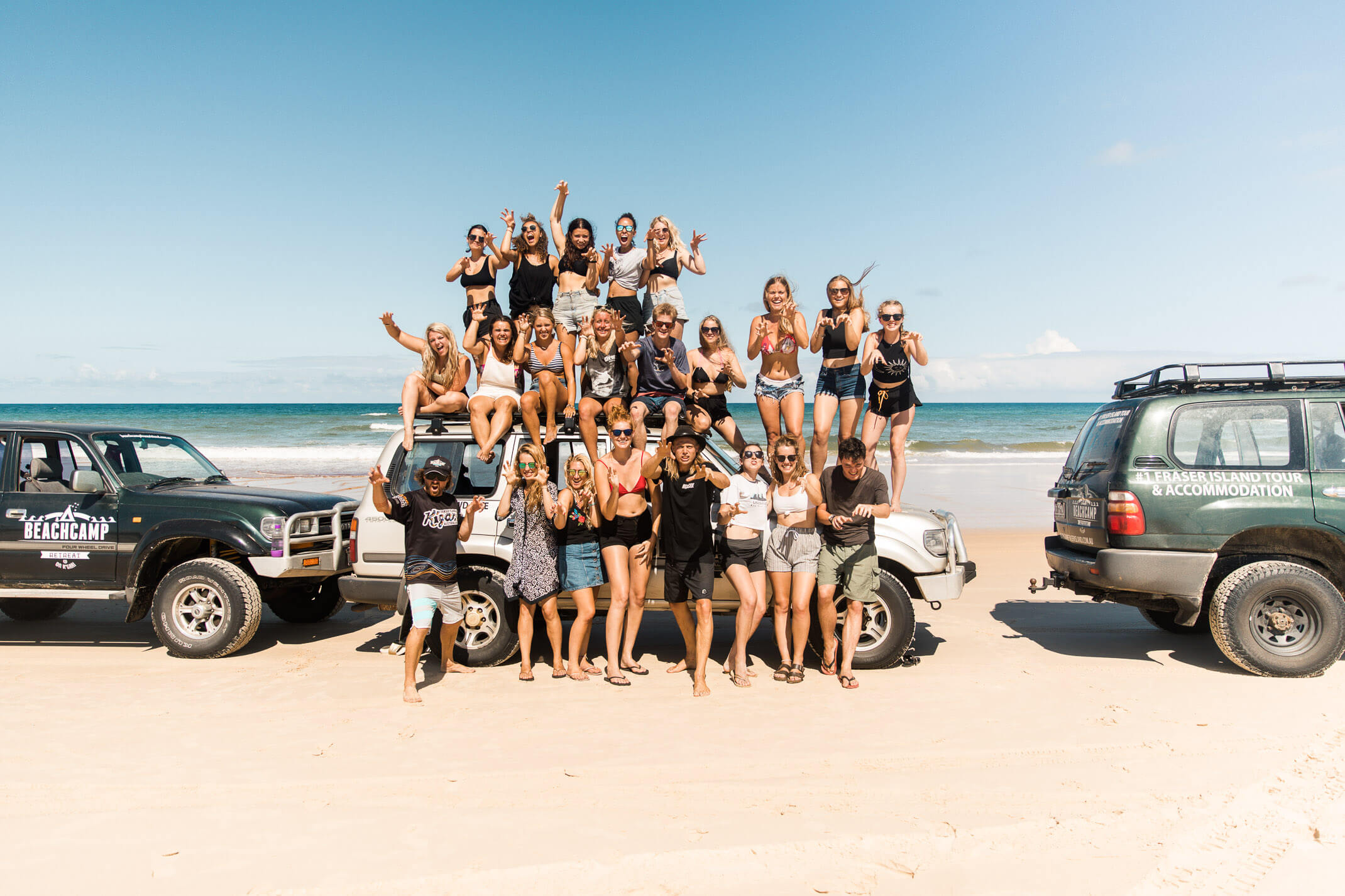 fraser island trip in a van