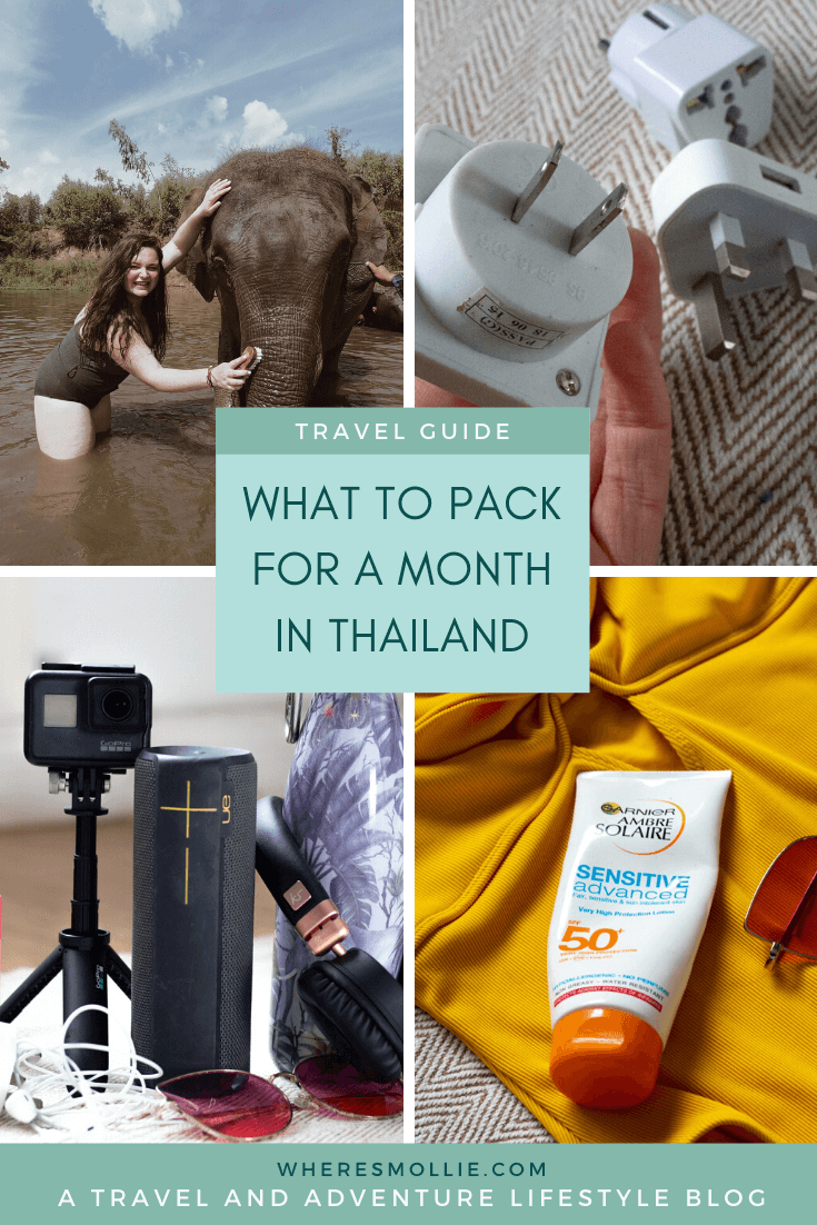 What to pack for a month in Thailand