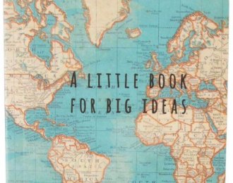 Vintage Map Big Ideas Notebook