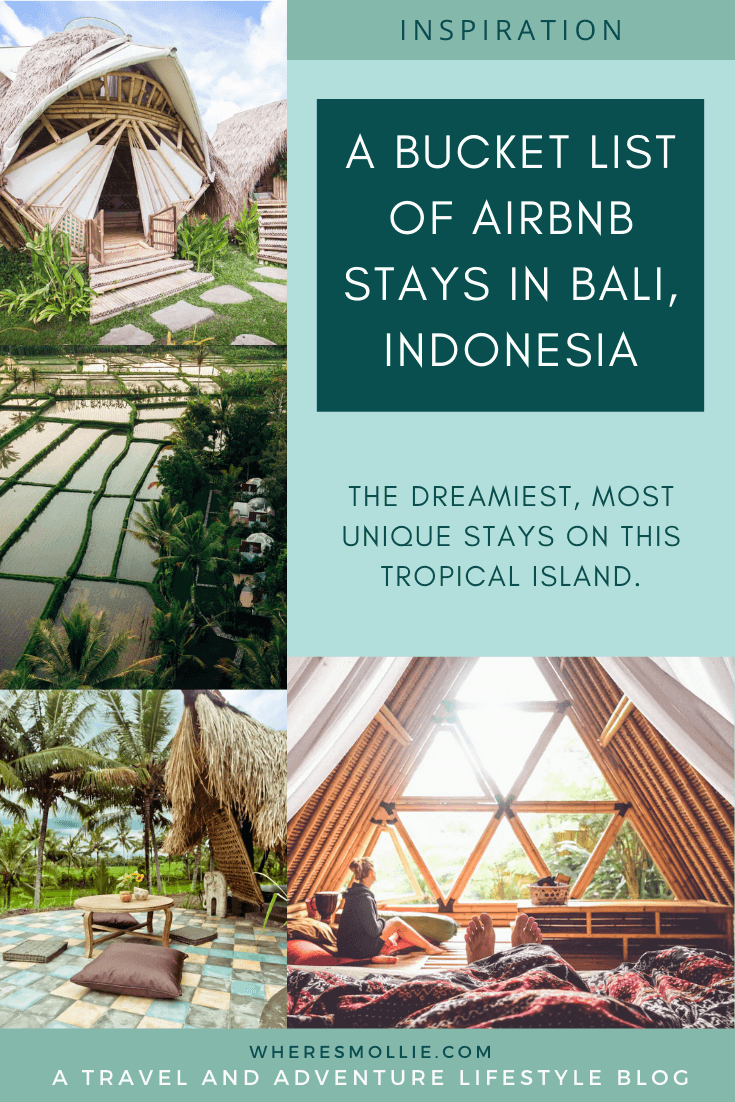 A bucket list of Airbnb's in Bali, Indonesia