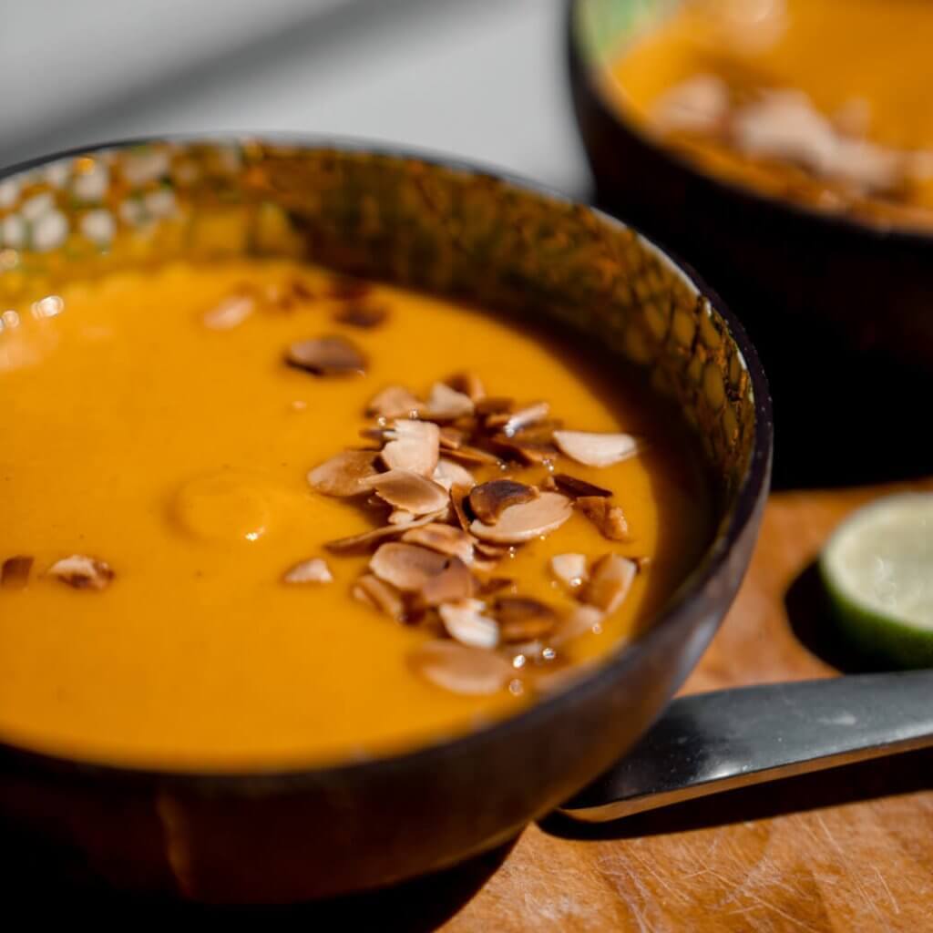 Thai sweet potato and carrot soup recipe
