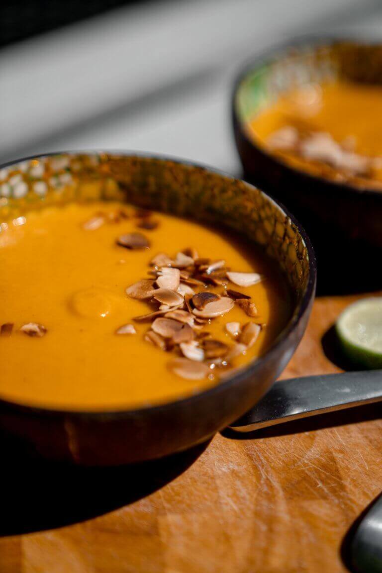 Thai sweet potato and carrot soup recipe