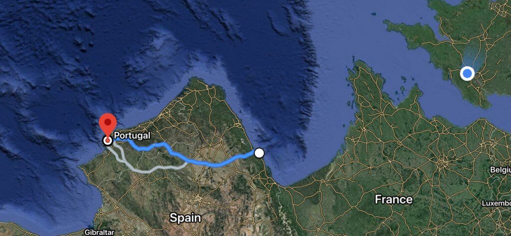 road trip uk to portugal