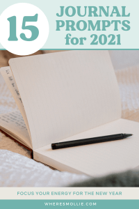 15 New Year journal prompts for 2021