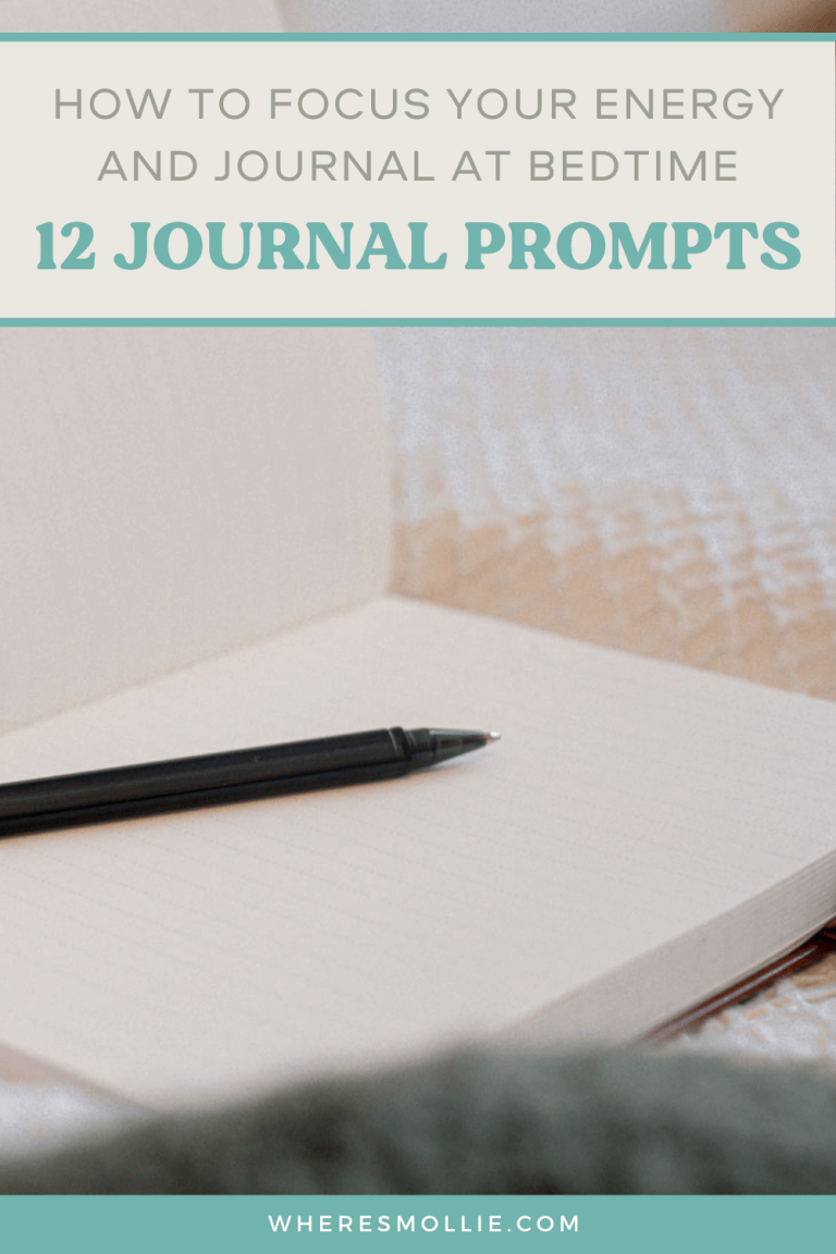 12 bedtime journal prompts