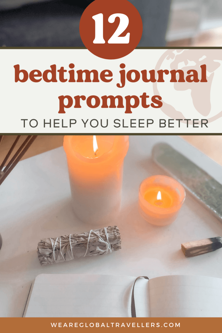12 bedtime journal prompts