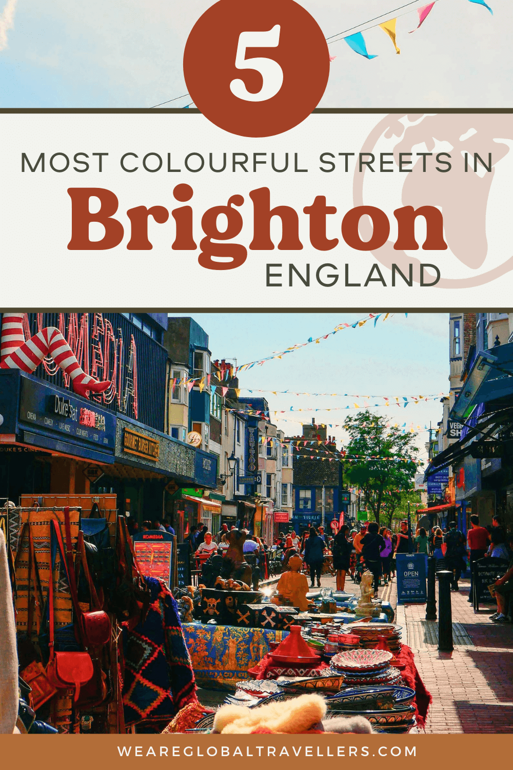 The most colourful streets in Brighton, England