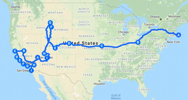 How to plan your USA coast to coast road trip: top tips