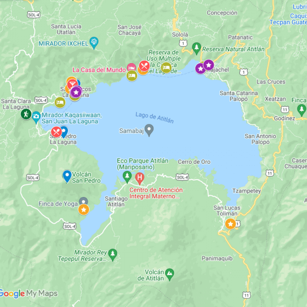 Guatemala Google Map Legend