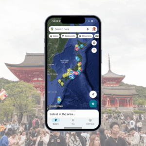 Japan google map legend